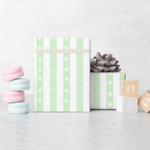 Regalo Rollo de papel de envolvimiento verde con patrón e