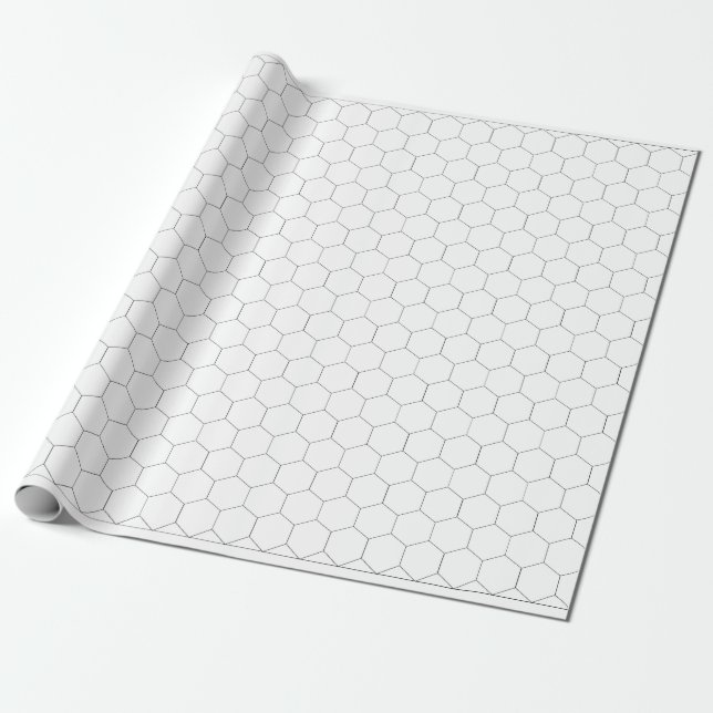 Regalo Rollo de papel de juego hexagonal - Hexagonal (Desenrollado)