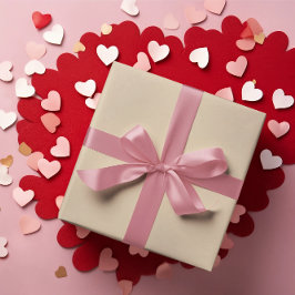 Regalo Rollo elegante de papel de envolvimiento beige