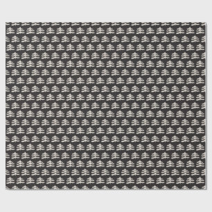Regalo Rollo sencillo de papel de envolver negro verde
