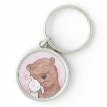 Regalo romántico del llavero del amor del oso y