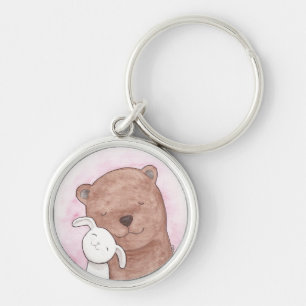 Regalo romántico del llavero del amor del oso y