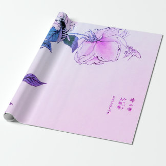 Regalo ROSA CON papel de envolver de IMPRESIÓN BEE JAPONÉ