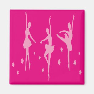 Regalo rosado de la danza del imán de los