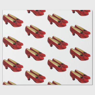 Regalo Ruby Red Slippers Zapatos Papel de ajuste para fan