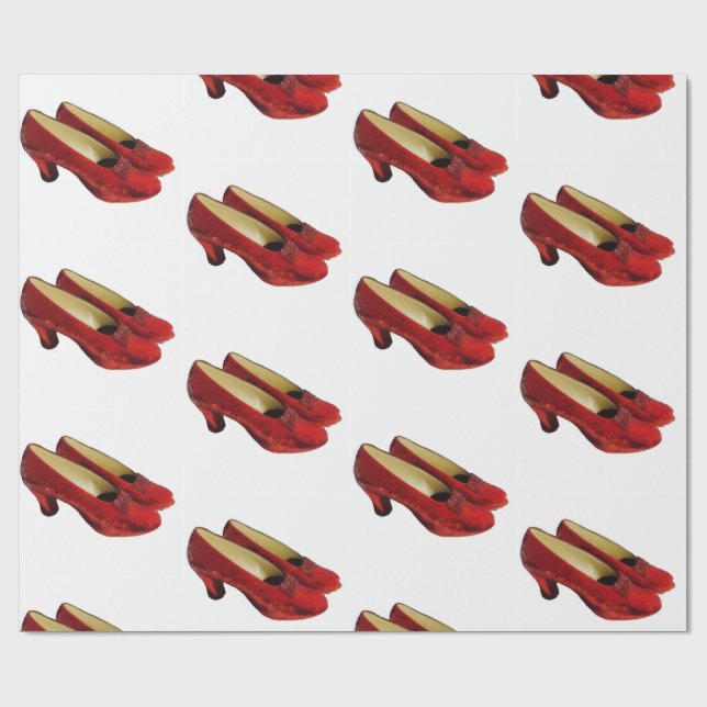 Regalo Ruby Red Slippers Zapatos Papel de ajuste para fan (Superficie plana)
