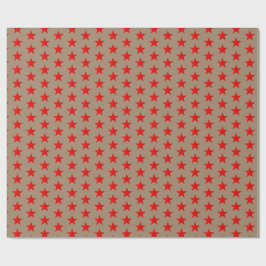 Regalo Ruido Kraft Papel de relleno de las estrellas roja