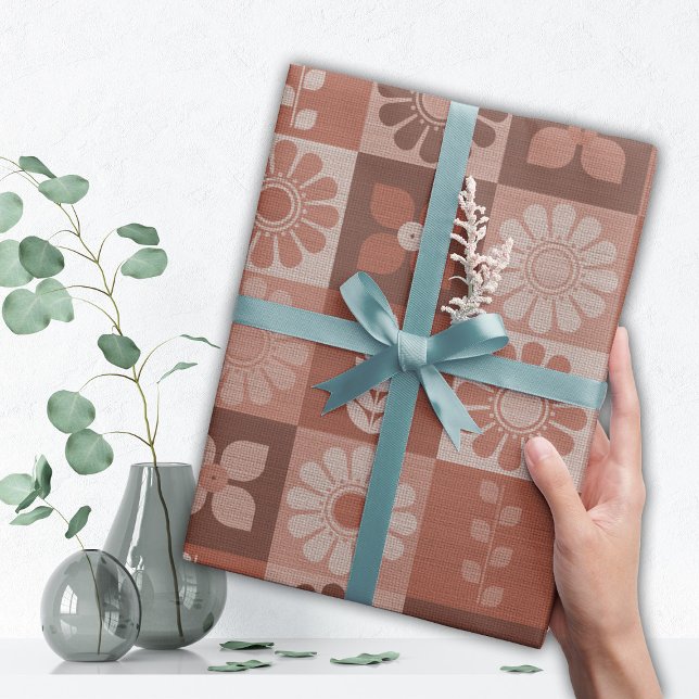 Regalo Rústico Naranja Brown Burlap - Rollo de papel envu (Subido por el creador)