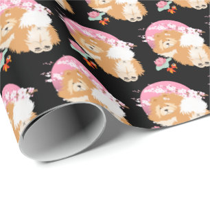 Regalo SAKURA - Chow - papel de envoltura negro