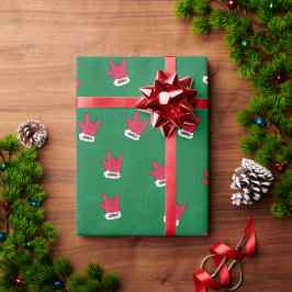 Regalo Santa Glove ASL Te Amo Papel De Envoltura De Regal