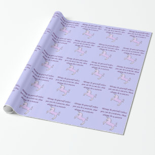 Regalo Sea siempre un papel de embalaje del unicornio