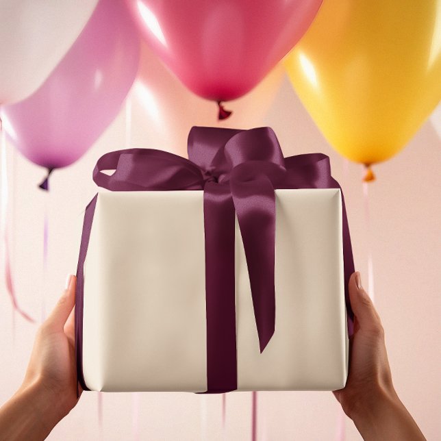 Regalo Sin tiempo - Elegante papel de envolver crema (Subido por el creador)