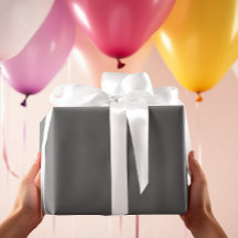 Sin tiempo - Papel de envolver gris carbón