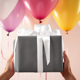 Regalo Sin tiempo - Papel de envolver gris carbón