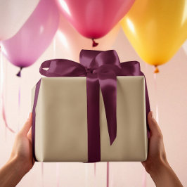 Regalo Sin tiempo - Papel de envolvimiento de arena beige