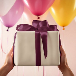 Regalo Sin tiempo - Papel de envolvimiento de Tan crema