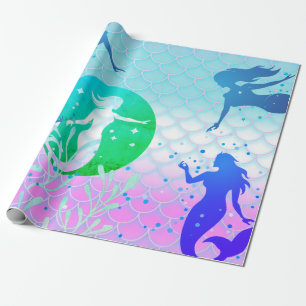 Regalo Sirena de papel de envoltura de cualquier día
