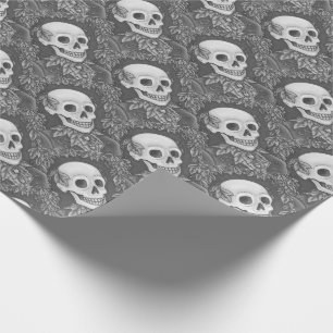 REGALO SKELETON, PAPEL DE ENVOLTURA GÓTICA DE GENTEMAN
