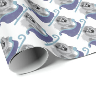 Regalo SOBRE EL RÍO Papel de envolver Blue Chow