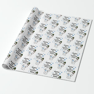 Regalo Soplándole papel de embalaje de los besos del