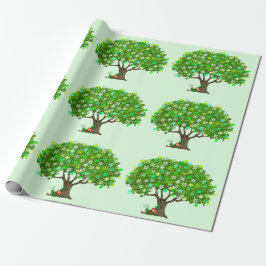 Regalo Suerte del papel de ajuste irlandés