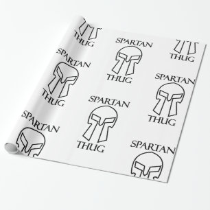 Regalo Thug espartano - Papel de envolvimiento brillante,