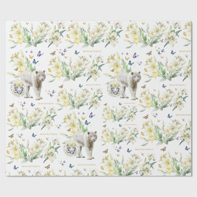 Regalo Tigre de papel de ajuste (Superficie plana)