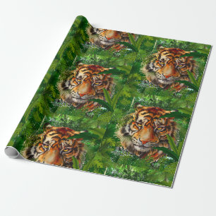 Regalo Tigre - Papel de envolvimiento de tigre de selva n