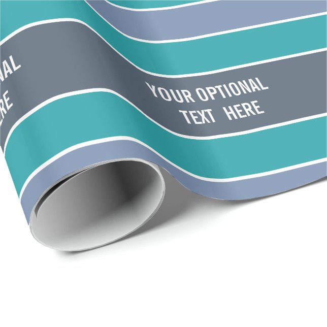 Regalo Tiras Patrón personalizado papel de ajuste de text (Esquina del rollo)