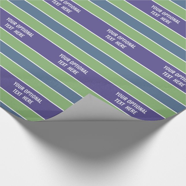 Regalo Tiras Patrón personalizado papel de ajuste de text (Esquina)