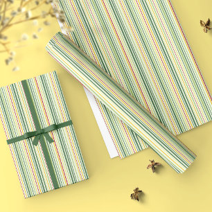 Regalo Tiras Retro Nostálgicas Elegantes Papel De Envoltu