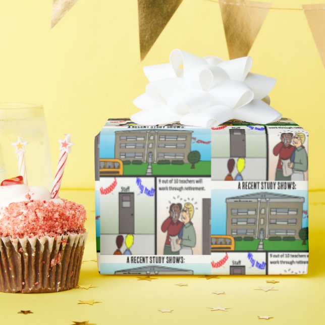 Regalo Un estudio reciente de papel de ajuste de jubilaci (Fiesta de cumpleaños )