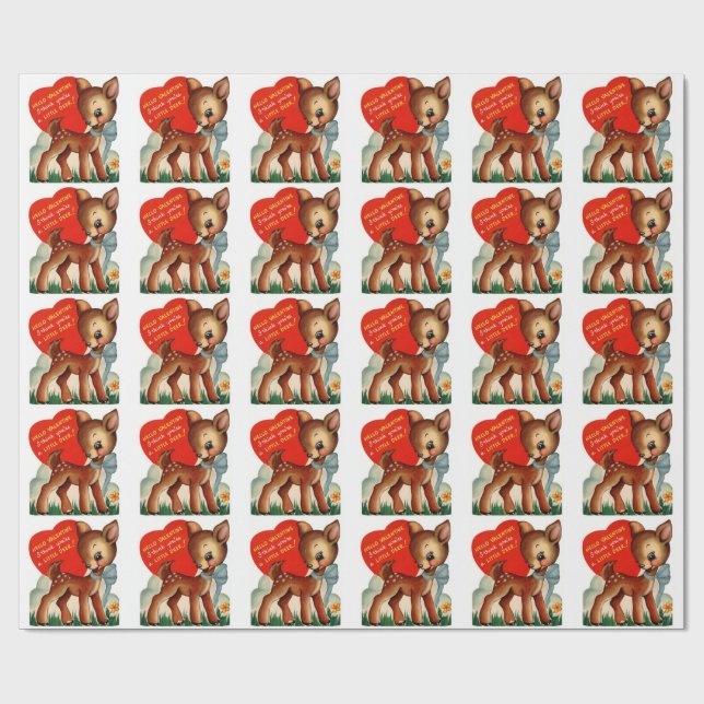 Regalo Un pequeño papel de embalaje de la tarjeta del día (Superficie plana)