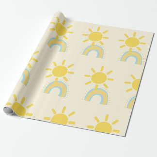 Regalo Un pequeño rayo de papel de envolver la luz del so