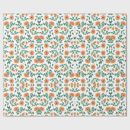 Regalo Un trozo de papel de envolver con un patrón floral