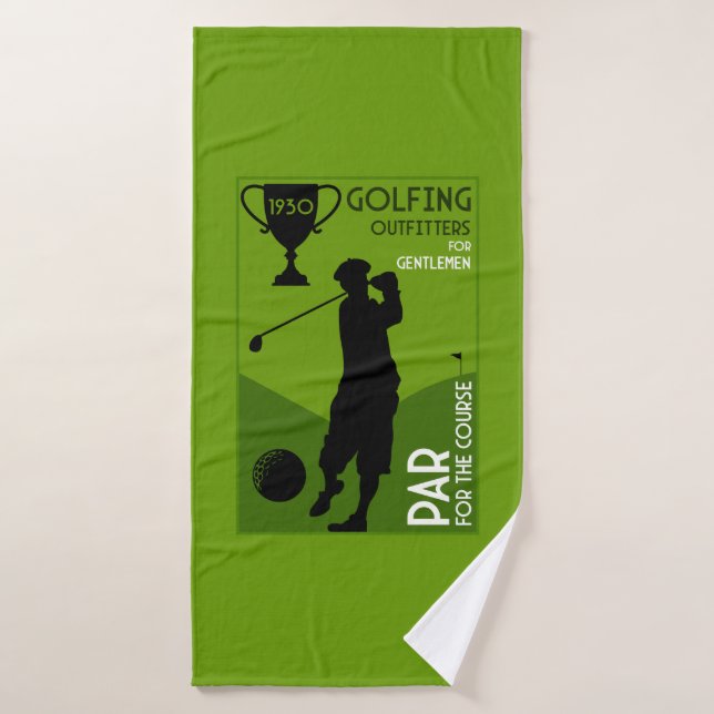 Regalo único de golf de época (Toalla de baño)
