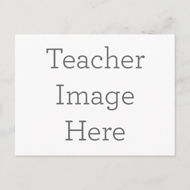 Regalo único de postal del profesor (Anverso)
