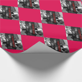 Regalo Usa Tu Propia Foto En Papel De Envoltura Rojo