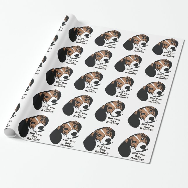 Regalo ¿Usted dijo el conejo? Papel de embalaje del (Desenrollado)
