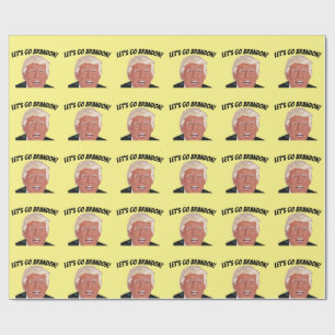 REGALO ¡VAMOS A BRANDON! PAPEL DE RAPAS DE CUMPLEAÑOS DE 