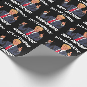 REGALO VAMOS A BRANDON TRUMP CUMPLEAÑOS PAPEL DE RAPAS