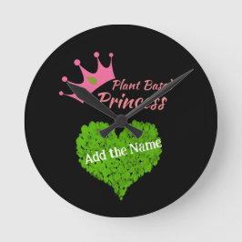 Regalo Vegan Personalizado del Reloj de Pared Basa