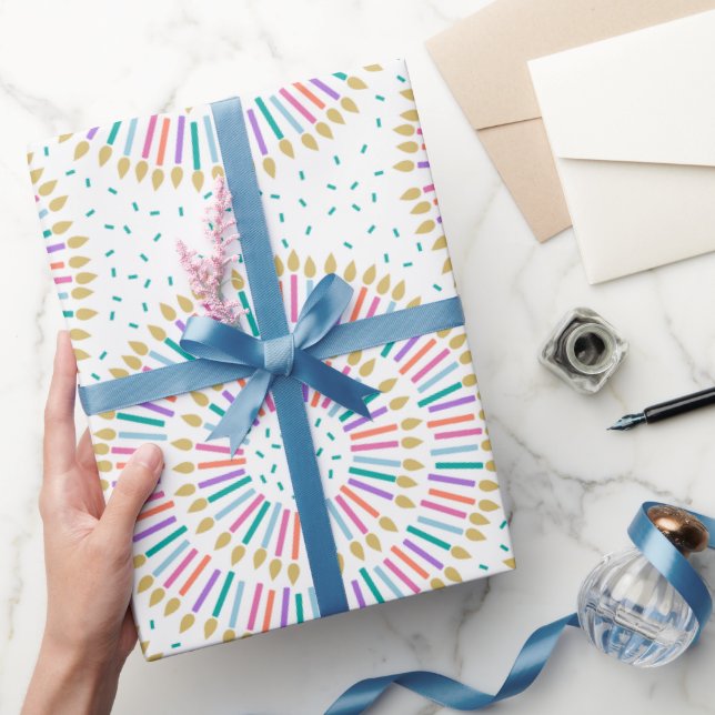 Regalo Velas de cumpleaños concéntricas modernas - Papel  (Regalar)