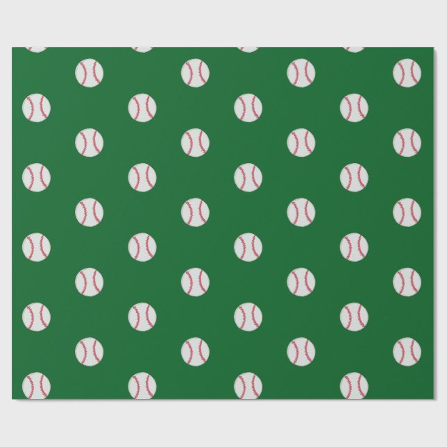 Regalo Ventiladores de Béisbol envolviendo papel (Superficie plana)