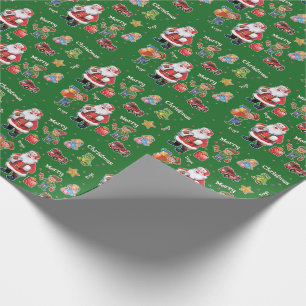 Regalo Verde del papel de embalaje de los juguetes y de