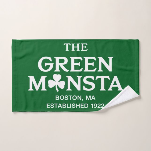 Regalo verde Monsta Boston Green Monstah de béisbo (Toalla de mano)