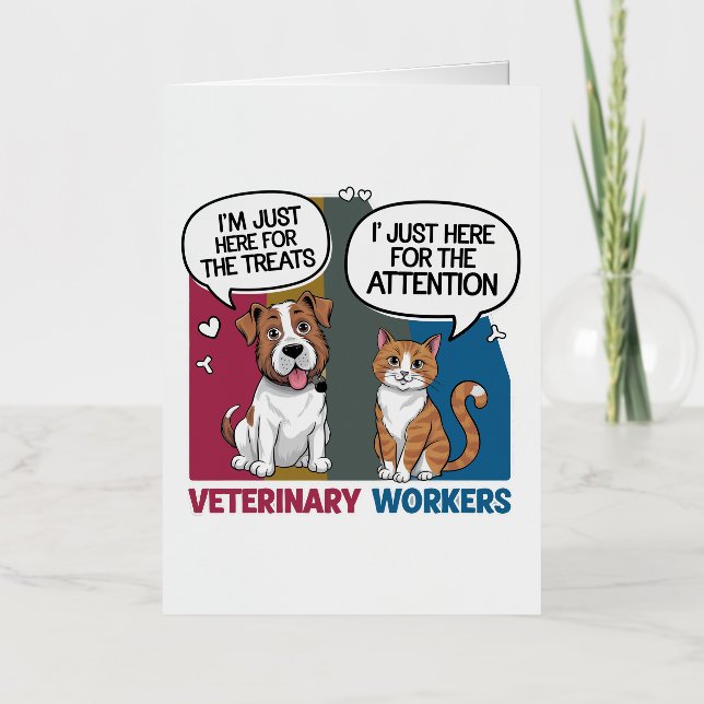 Regalo veterinario vintage retro colorido (Anverso)