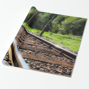 Regalo viaje por ferrocarril, papel de embalaje
