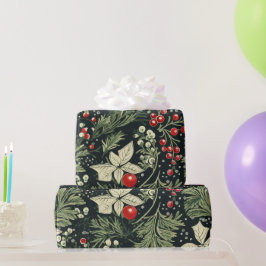 Regalo Vintage Elegant Navidades Patrón Papel de envolvim