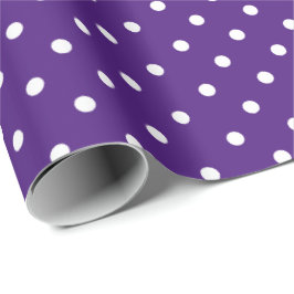 Regalo Violet Purple | Papel de ajuste de puntos de polka